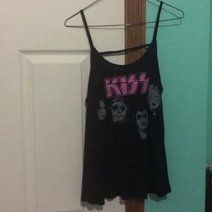 Kiss band tank top size Large